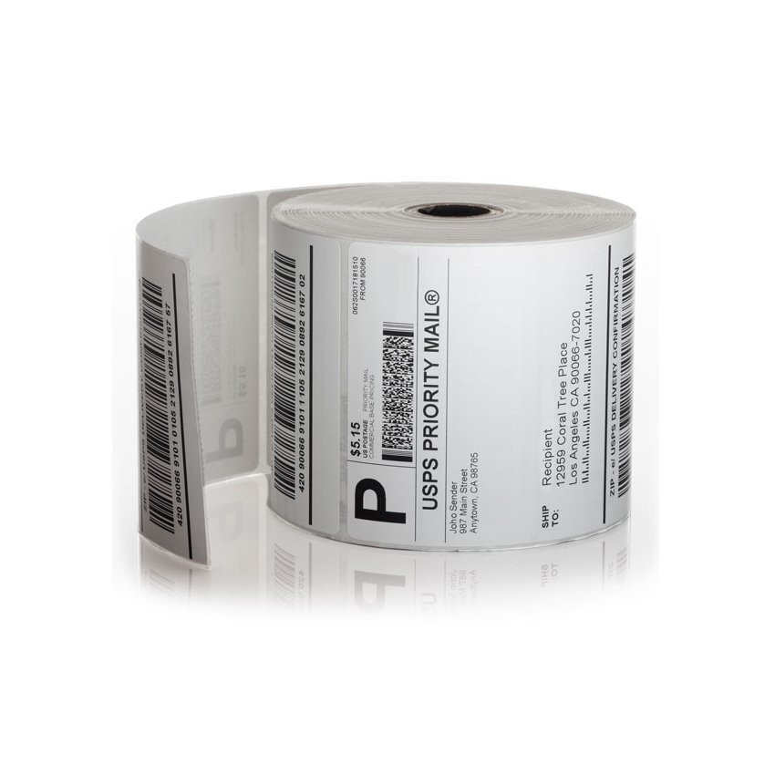 500/Roll 4″x6″ Direct Thermal Shipping Labels For Zebra LP2844 ZP450 2-40 Rolls