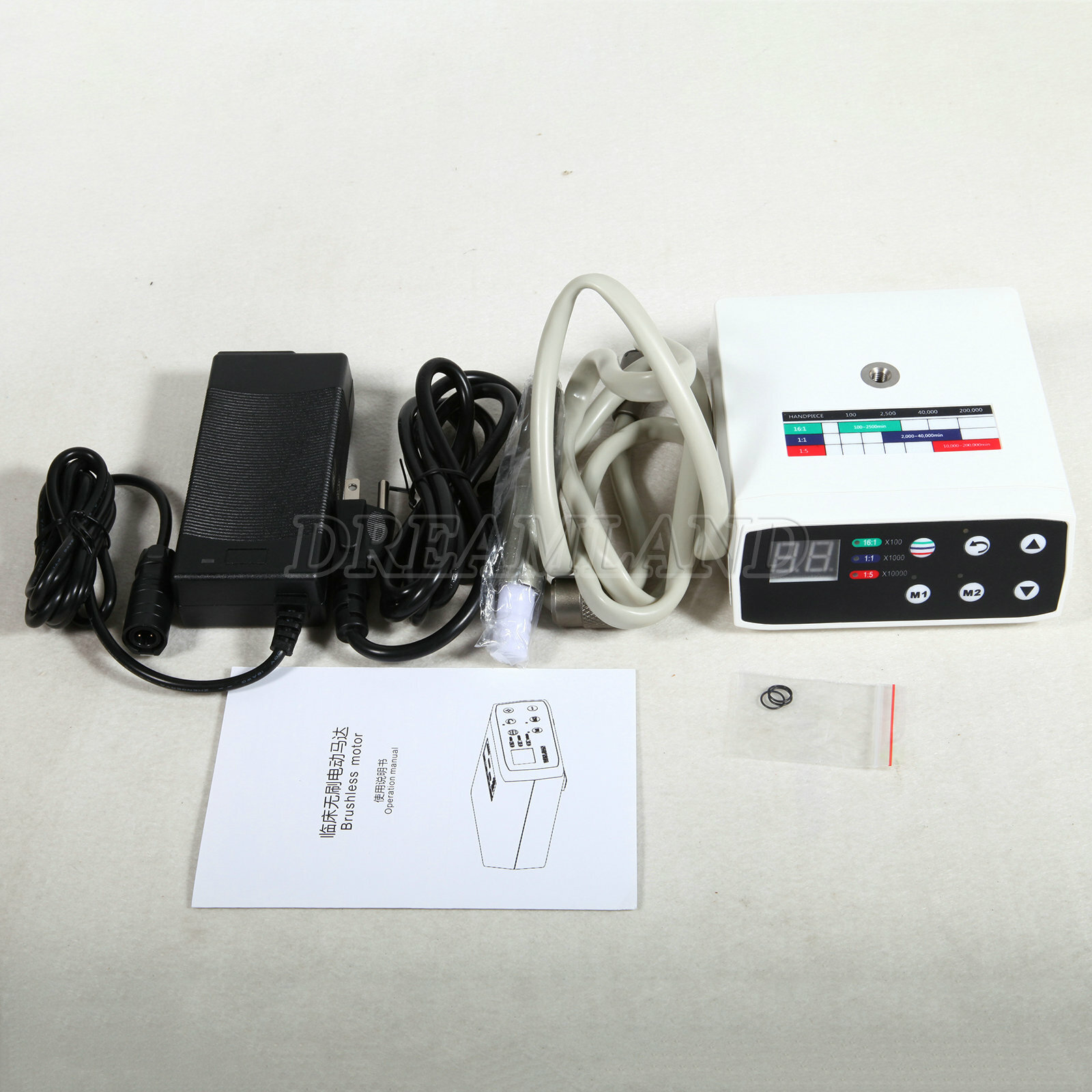 Dental LED Brushless 1:1/1:5/16:1 Electric Micro Motor Internal E-type 4Holes