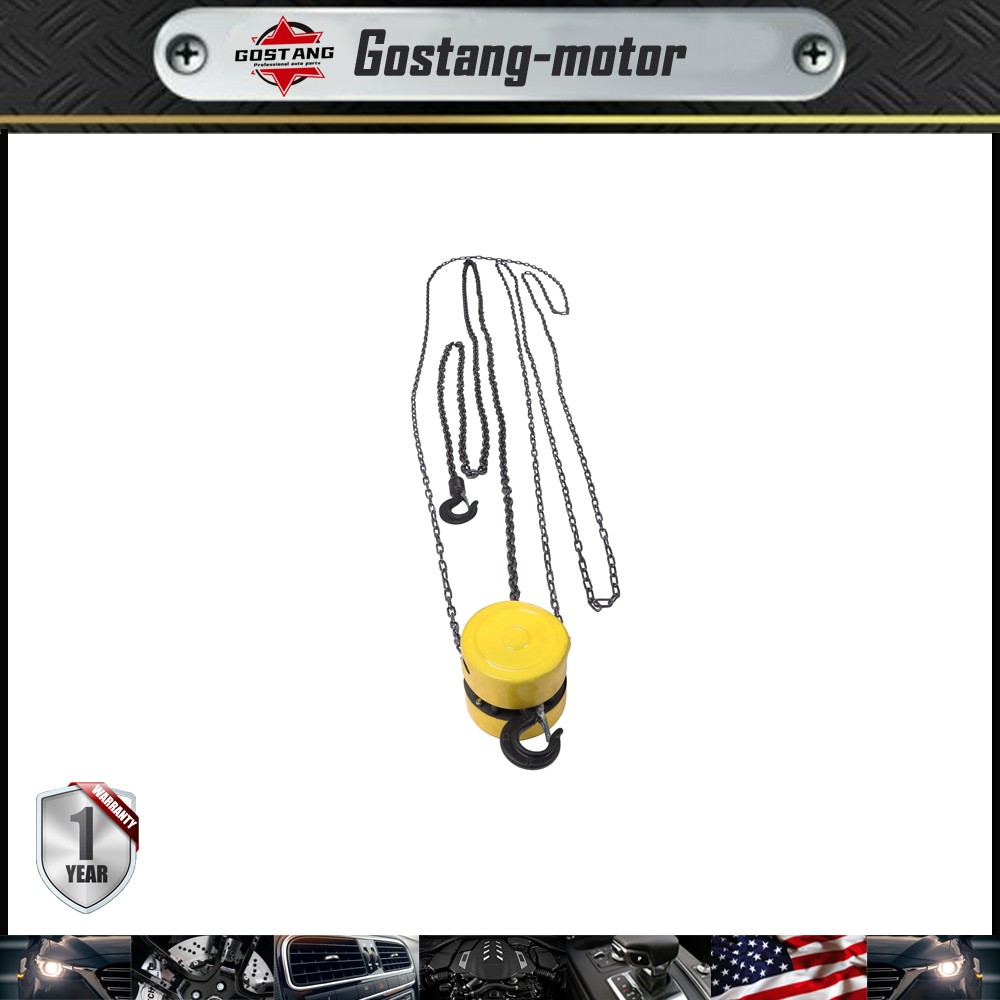 2200 lbs /1 Ton 20 FT Lift Hand Chain Hoist Steel G60 Hook for Garage Warehouse