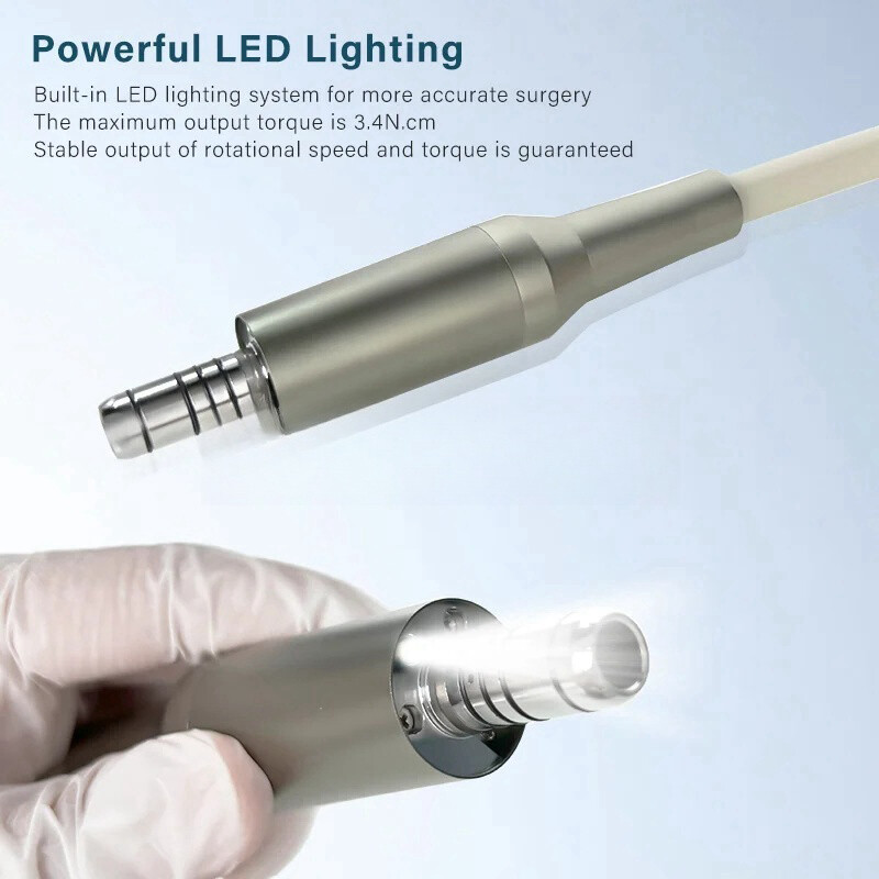 Dental Electric LED Brushless 200000RPM Micro Motor /1:5 1:1 1:4.2 LED Handpiece