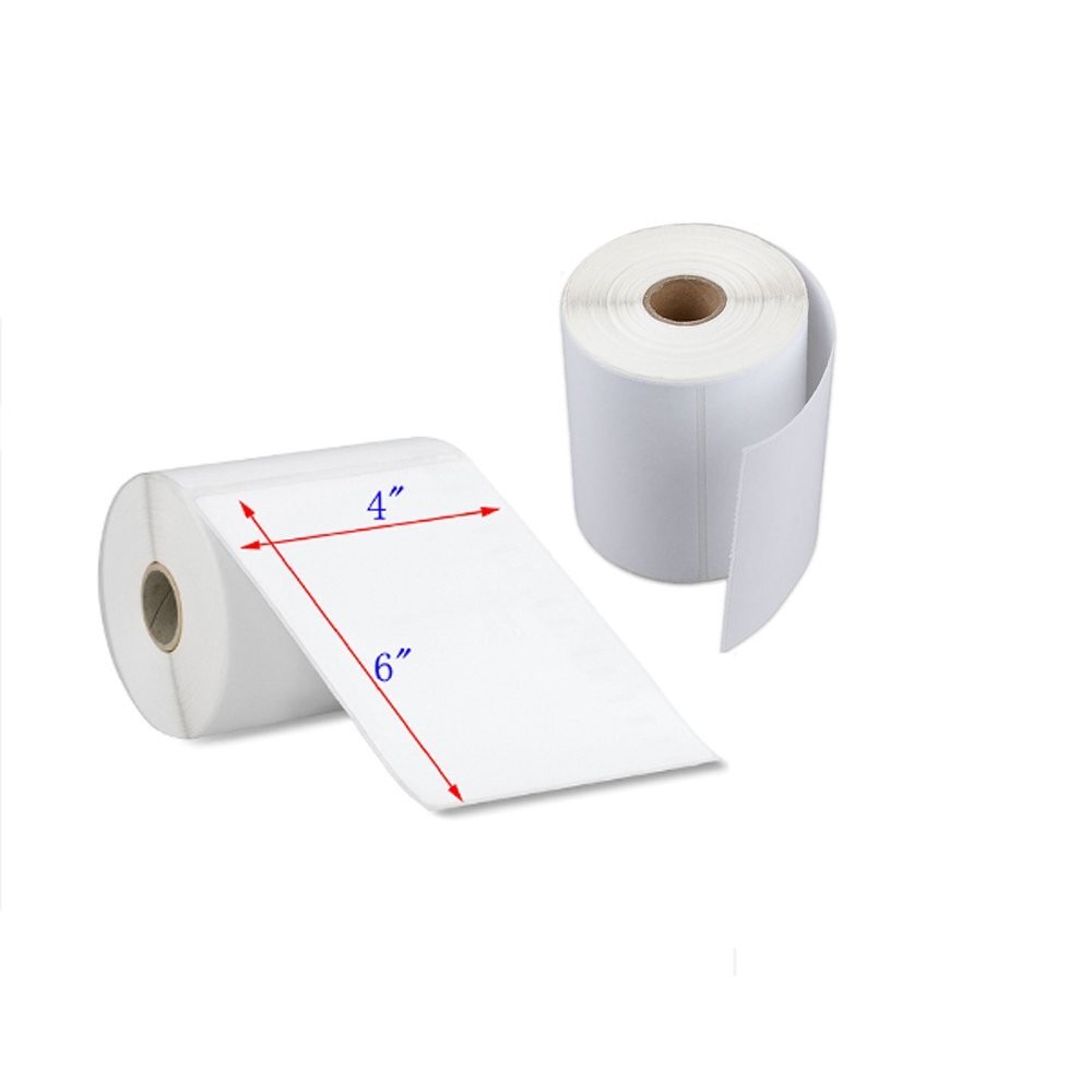 500/Roll 4″x6″ Direct Thermal Shipping Labels For Zebra LP2844 ZP450 2-40 Rolls