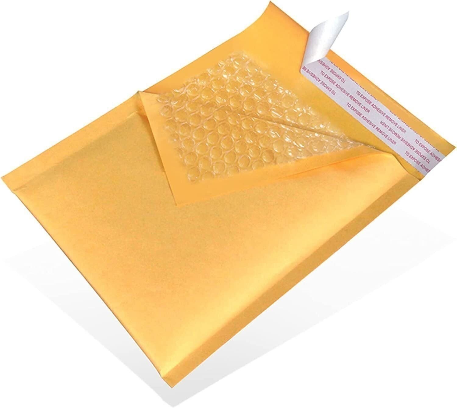 100 #4 9.5×14.5 Kraft Paper Bubble Padded Envelopes Mailers Case 9.5”x14.5