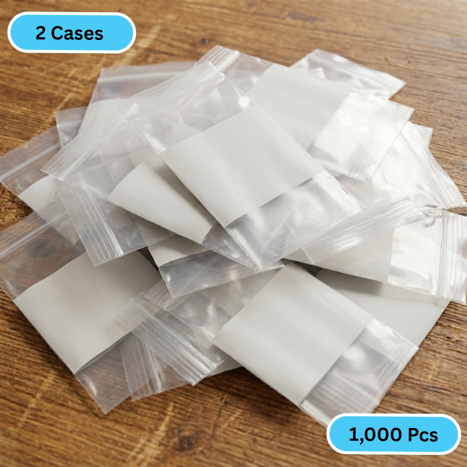4 Mil 12″x 15″ Reclosable Bag Writeable White Block Water-Resistant 1000 Pcs