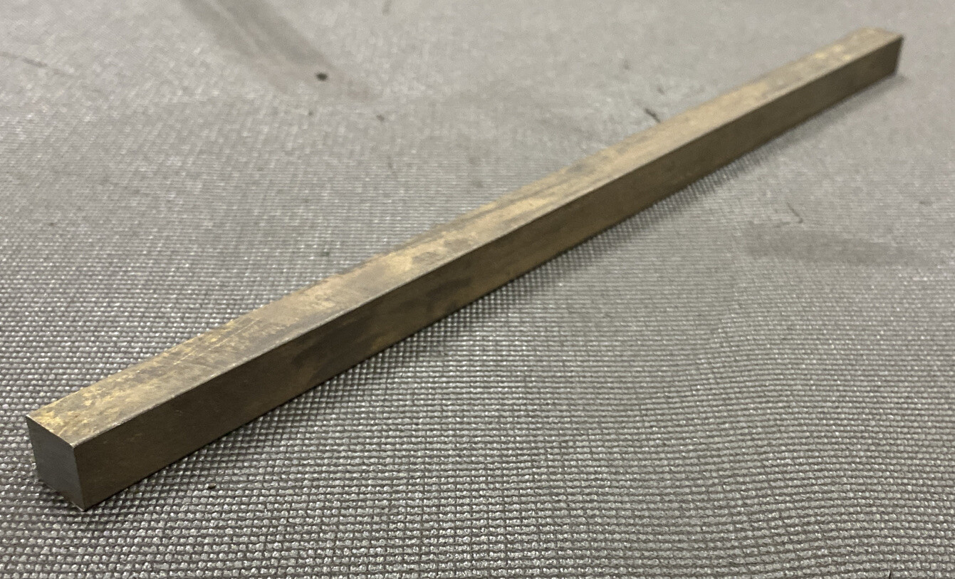 1/2” Diameter 4140 Cold Finished Annealed Steel Square Bar – 0.5” x 12” Length