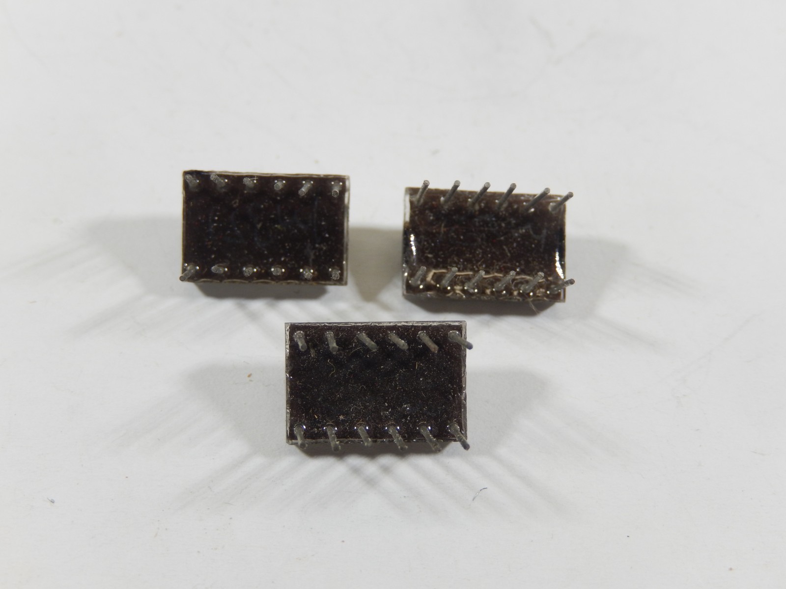 3pcs VINTAGE NOS UNBRANDED 3-DIGET 7-SEGMENT LED NUMERIC DISPLAY MODULE