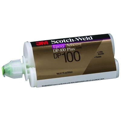 -Weld™ Two-Part Epoxy Adhesives, DP100 Plus, 1.7 oz, Dou-Pak, Clear 3M™