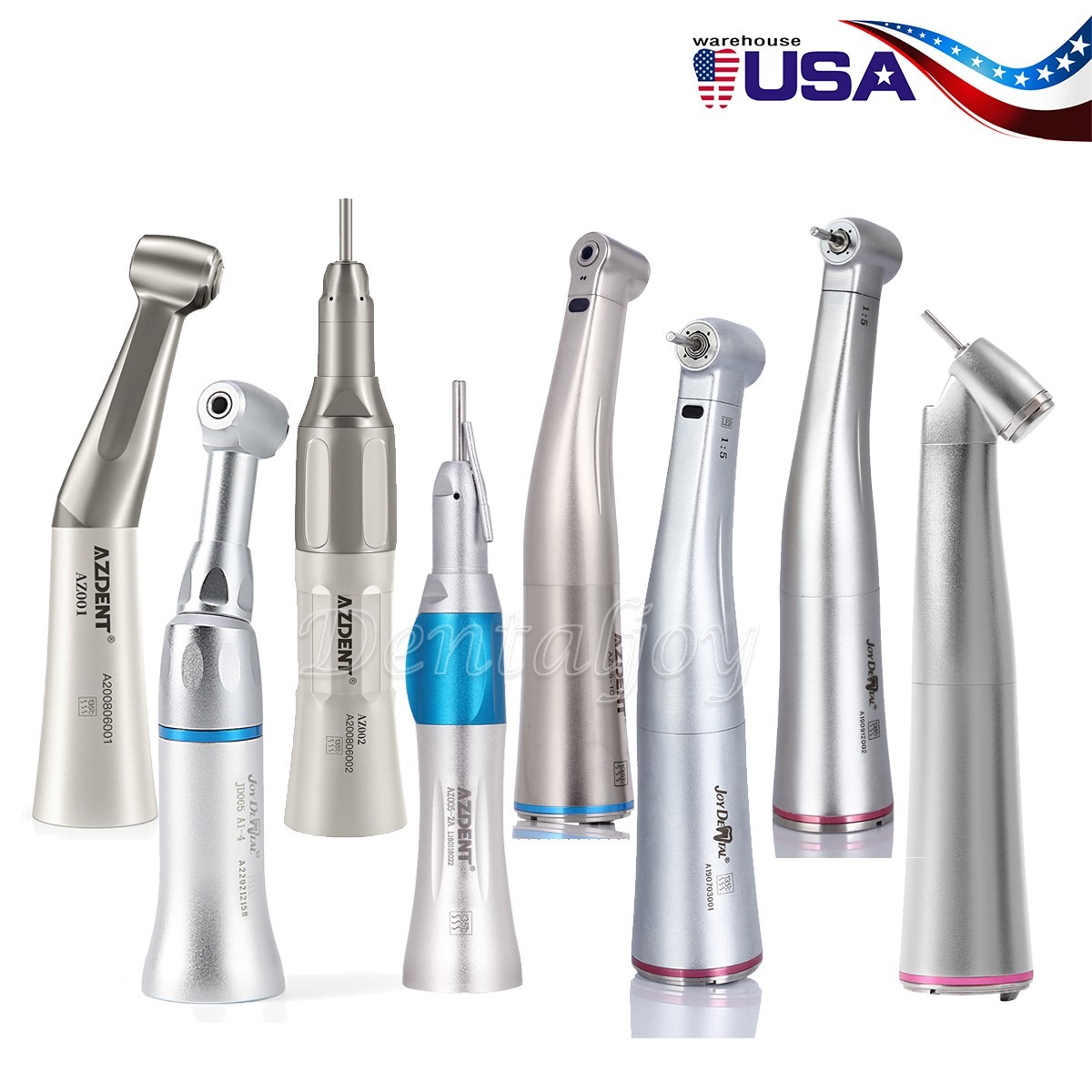AZDENT Dental Electric Handpiece 1:5 1:1 1:4.2 Contra Angle Surgical Increasing