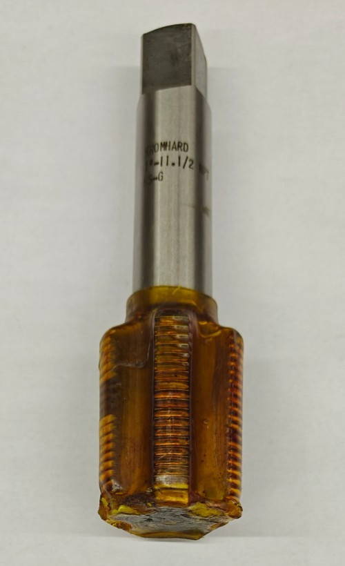 Kromhard 1″-11-1/2 NPT Pipe Tap Bottoming HSS Ground Small Shank 5 Flutes USA