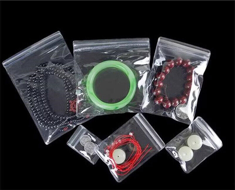 Jewelry Storage BagClear Plastic Coin Bag For Zip Lock Anti-oxidation Pouch PVC