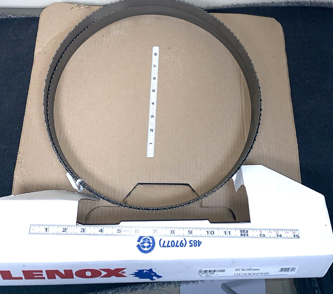 new Bandsaw blade 138″ (11 Feet 6″ ) x 1.25″ W x .042″ x 3 / 4 VP VR EHS RX+