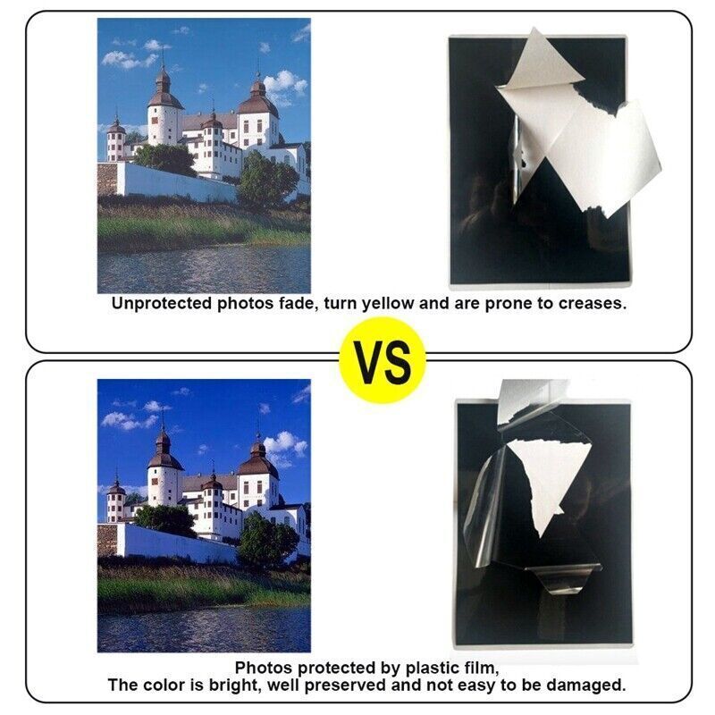 9″x11.5″ Letter Size Thermal Laminating Sheets Clear Laminator Pouches 3Mil 5Mil