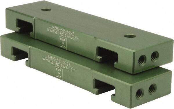1 Pair Snap Jaws 6MAJ-175 Soft Aluminum Vise Jaws for 6″ Vise, Flat/No Step