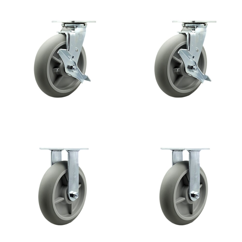 Lavex Lodging 274HKLGFXWH 274HKLGDRWH Housekeeping Cart Caster Set – SCC