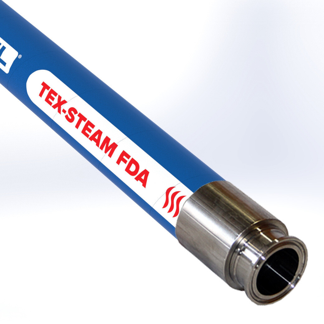 1″ Texcel STEAM Series Food Grade Hose – 75 ft – FDA Approved